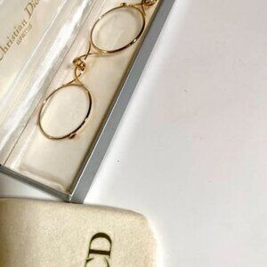 SOLD-Stylish Preloved Vintage Foldable Christrian Dior 2583 LORGNETTE EYEGLASSES